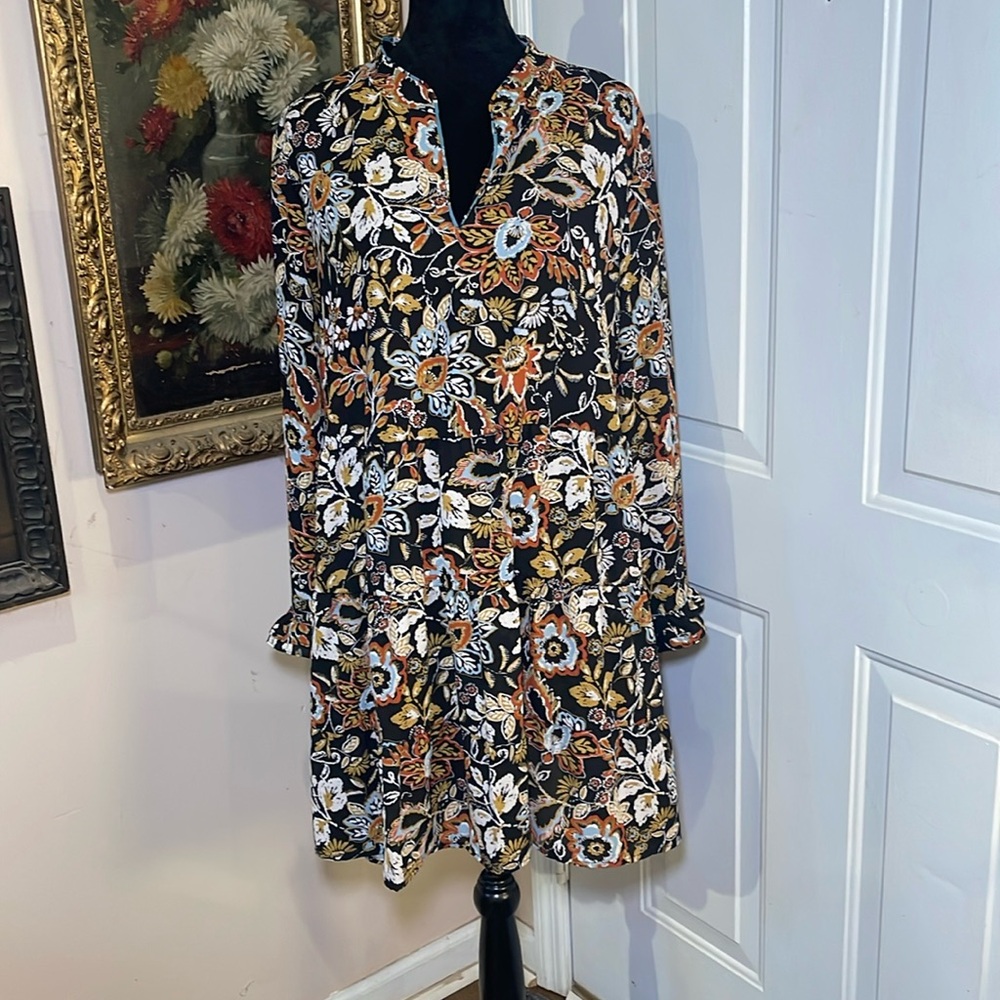 Emma & Michelle long sleeve tiered dress - size XL - EUC